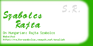 szabolcs rajta business card